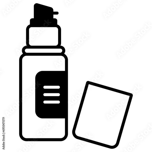 Room freshener solid glyph icon illustration