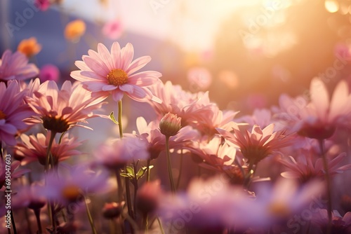 Blooming Splendor: Close-Up Garden Flowers