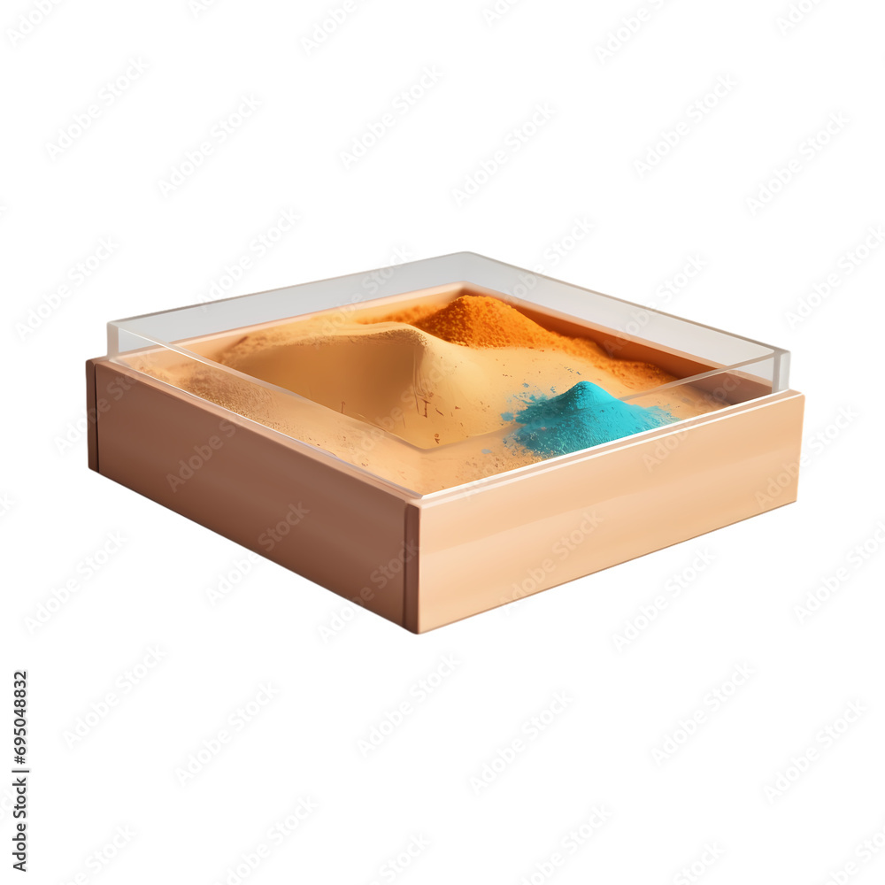 Sandbox isolated on transparent background Sandbox isolated on transparent background