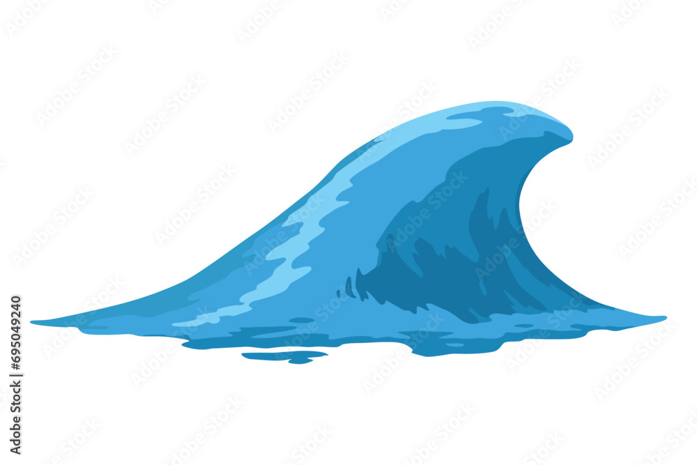 Animation water wave frame. Water splash for animation and visual effects. Sea or ocean wave with drops or splatters. Cartoon vector illustration Animation water wave frame. Water splash for animation and visual effects. Sea or ocean wave with drops or splatters. Cartoon vector illustration