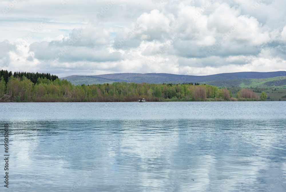 Vlasinsko lake (Vlasinsko jezero) Serbia, during the summer