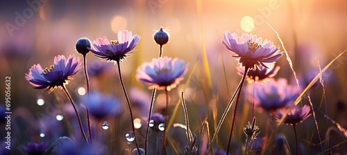 A captivating summer affair ethereal bokeh and the enchanting beauty of blooming wildflowers