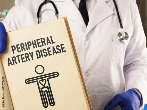 Photography Peripheral artery disease PAD is shown using the text
