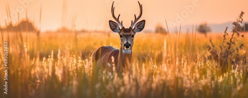 deer in the weeds in the afternoon © nomesart