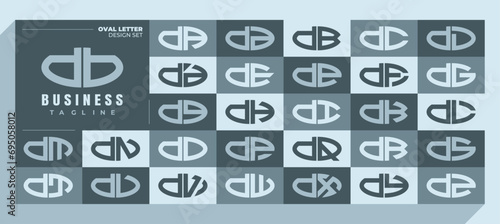 Wallpaper Mural Curve line ellipse lowercase letter D DB logo design bundle Torontodigital.ca