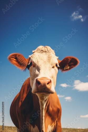 brown cow standing on a field © FR-Studio