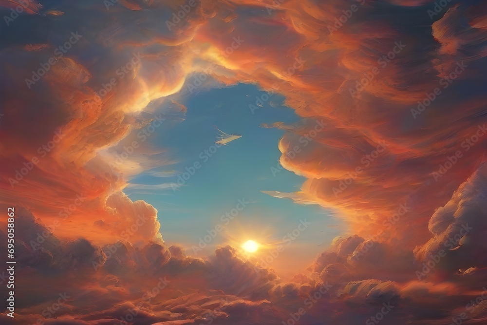 sunset in the sky Geenrative ai sunset in the sky Geenrative ai