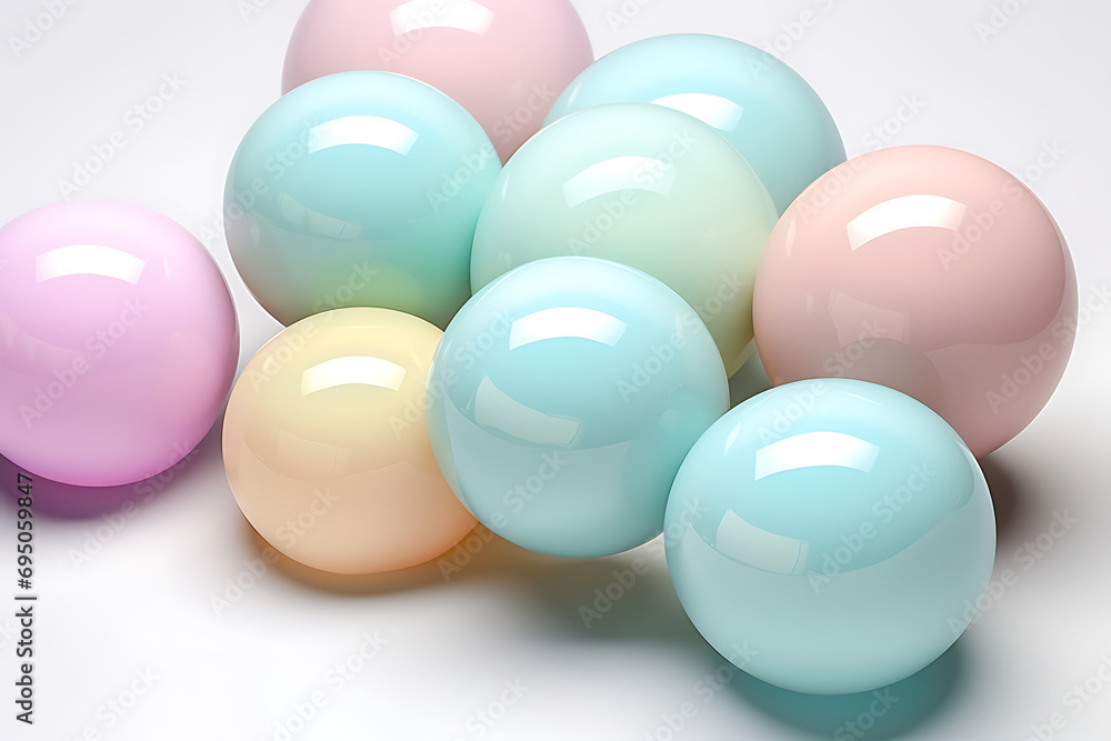 Pastel Perfection, Soft Pop Style Balloon Ensemble Pastel Perfection, Soft Pop Style Balloon Ensemble