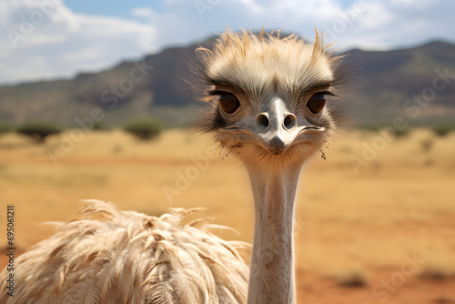 Wild animal, ostrich, ostrich in natural habitat, ostrich, wildlife