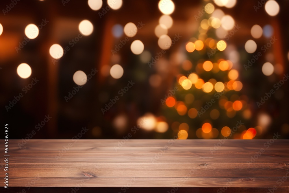 Festive Blur: Enchanting Christmas Background
