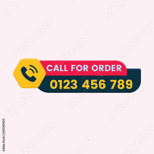 call for order button with call icon