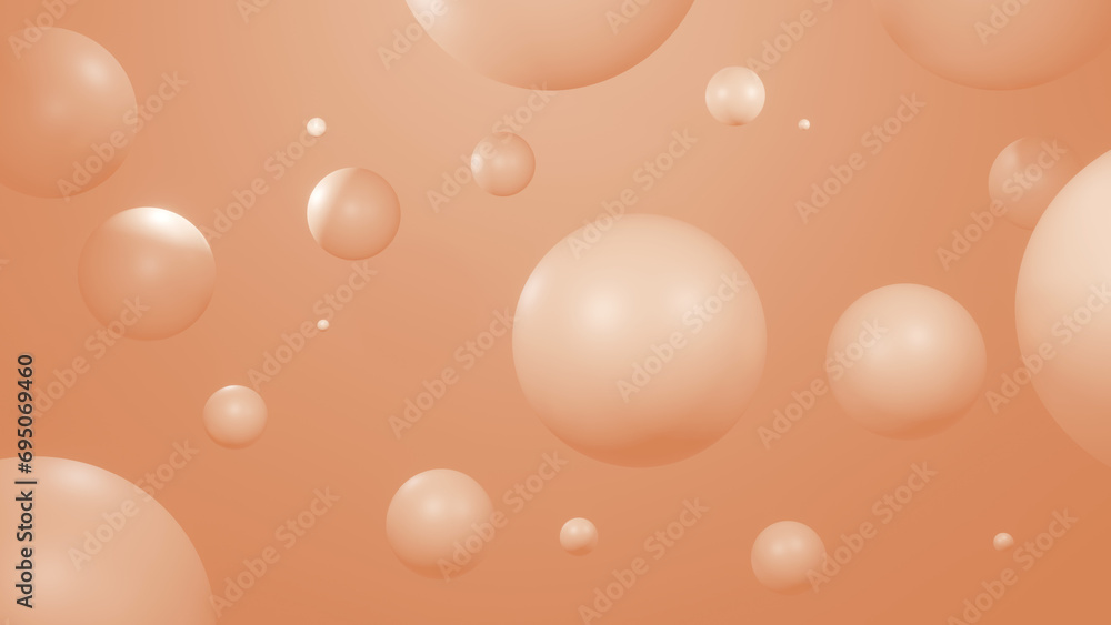 Peach Elegance: Sophisticated 3D Spherical Forms in Abstract Conceptual Background, Ideal for Product Presentations, Modern Wallpaper, and Innovative Designs Peach Elegance: Sophisticated 3D Spherical Forms in Abstract Conceptual Background, Ideal for Product Presentations, Modern Wallpaper, and Innovative Designs
