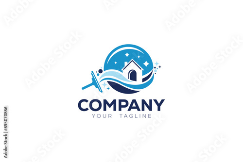 Logo design designated to the cleaning industry.