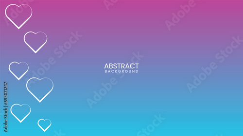 Abstract background blue purple background ,contain love , valentine, suitable for business background design ,blue purple gradation , harmony gradient