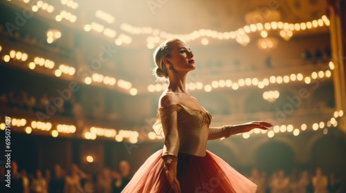 Foto Classical Ballet Performance on Grand Stage