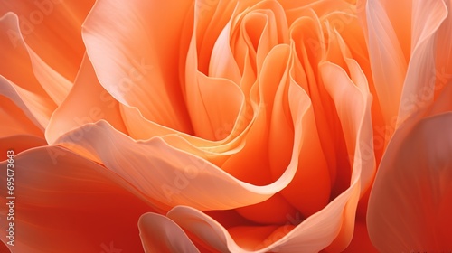 Vibrant Orange Tulip Close-Up