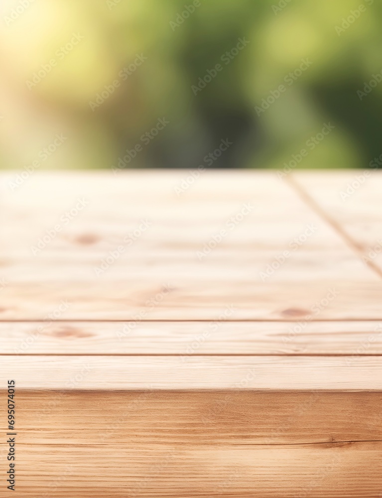 Clean rustic wooden table. AI generated illustration Clean rustic wooden table. AI generated illustration