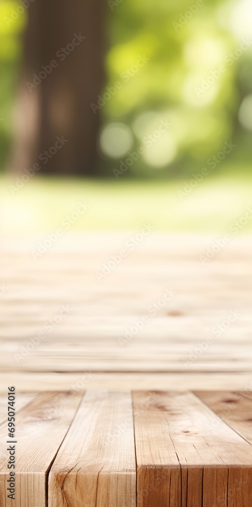 Clean rustic wooden table. AI generated illustration Clean rustic wooden table. AI generated illustration