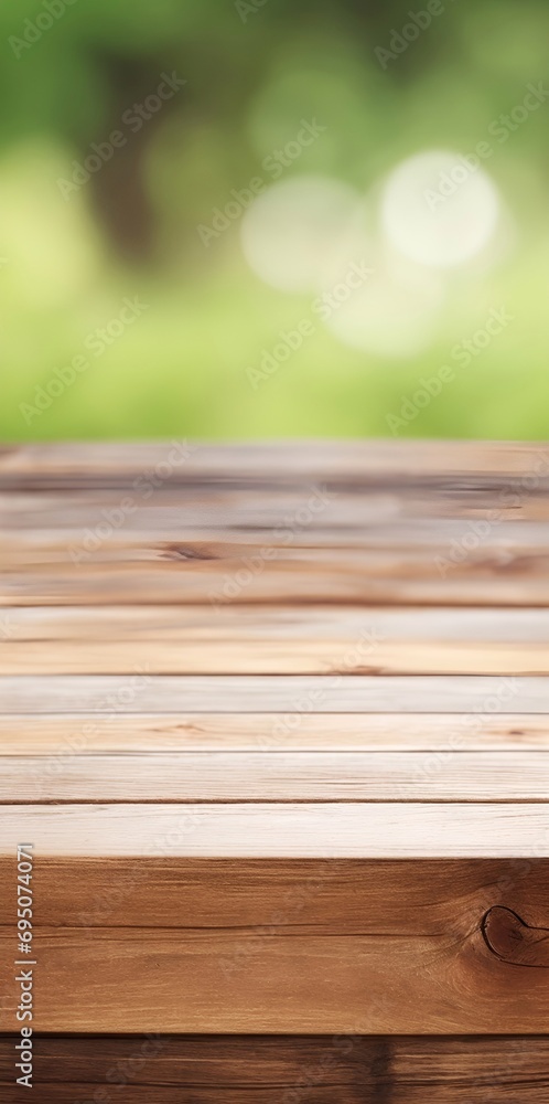 Clean rustic wooden table. AI generated illustration Clean rustic wooden table. AI generated illustration