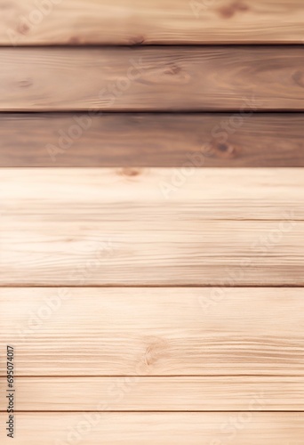 Clean rustic wooden table. AI generated illustration