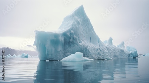 Fragile Iceberg Fragments Adrift in Open Water