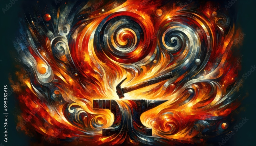 Abstract Blacksmithing Art Abstract Blacksmithing Art