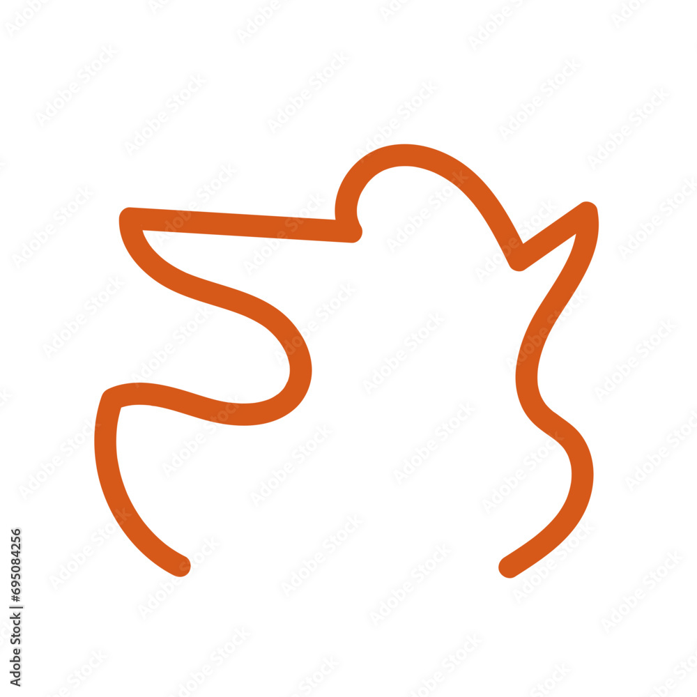 Orange red lines scribble doodle vector Orange red lines scribble doodle vector
