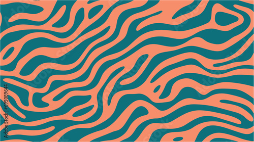Retro Background Spiral Hypnotic Line. Striped wave abstract background. Eps10 vector. Minimalistic colorful cover. Digital effects. Sushi restaurant packaging and Menu design. Seamless.