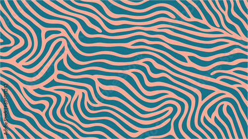 Colorful pattern. Design for paper and postcards. Vector seamless pattern. Surface design. Seamless pattern. Stylish linear texture. Abstract wavy squiggle texture background.