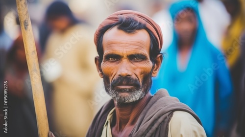 An Indian man symbolizing his culture. © OKAN