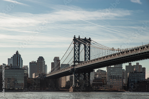 Brooklyn Bridge on NYC Skyline