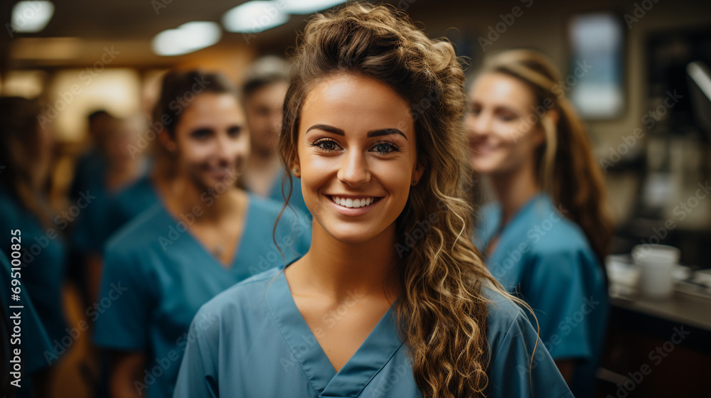 Smiling beautiful nurse