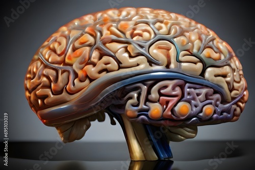 A beautiful clear picture of a human brain