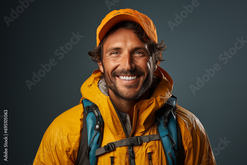Happy Man Wearing Kayaking Gear © imagemir