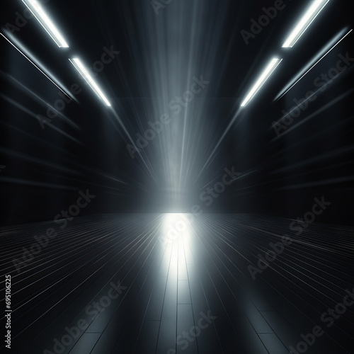 Abstract background made of blue rays,