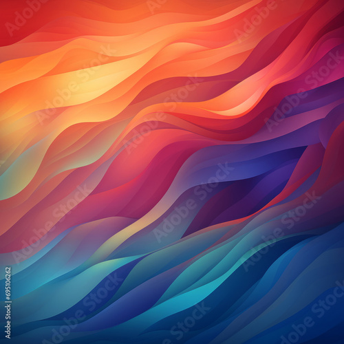 Abstract background made of curve shapes, colorful, spectrum,