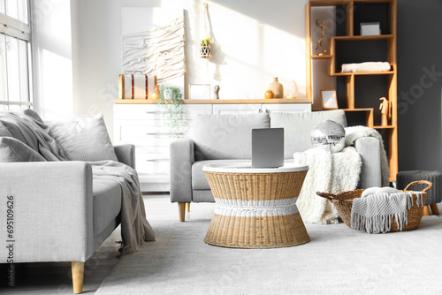 Modern living room interior...