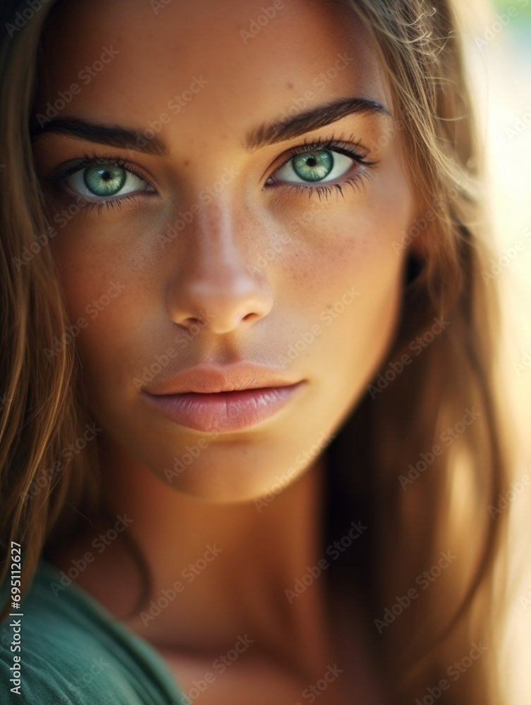 Gorgeous macro shot close up of a pretty blonde girl Gorgeous macro shot close up of a pretty blonde girl