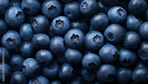 Fresh blueberries close-up