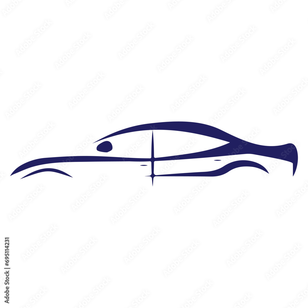 Fototapeta premium Auto style car logo design Vector Illustration