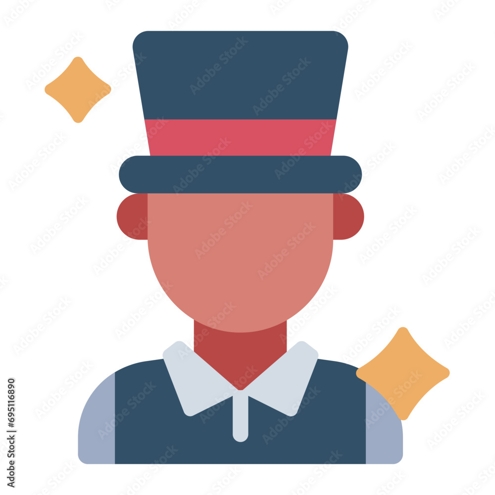 Magician people icon
