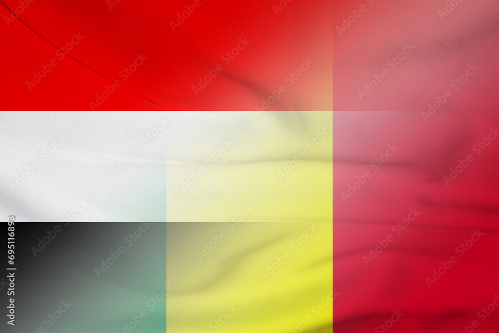 Yemen and Mali political flag international relations MLI YEM