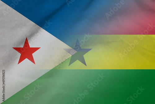 Djibouti and Ghana state flag transborder negotiation GHA DJI photo
