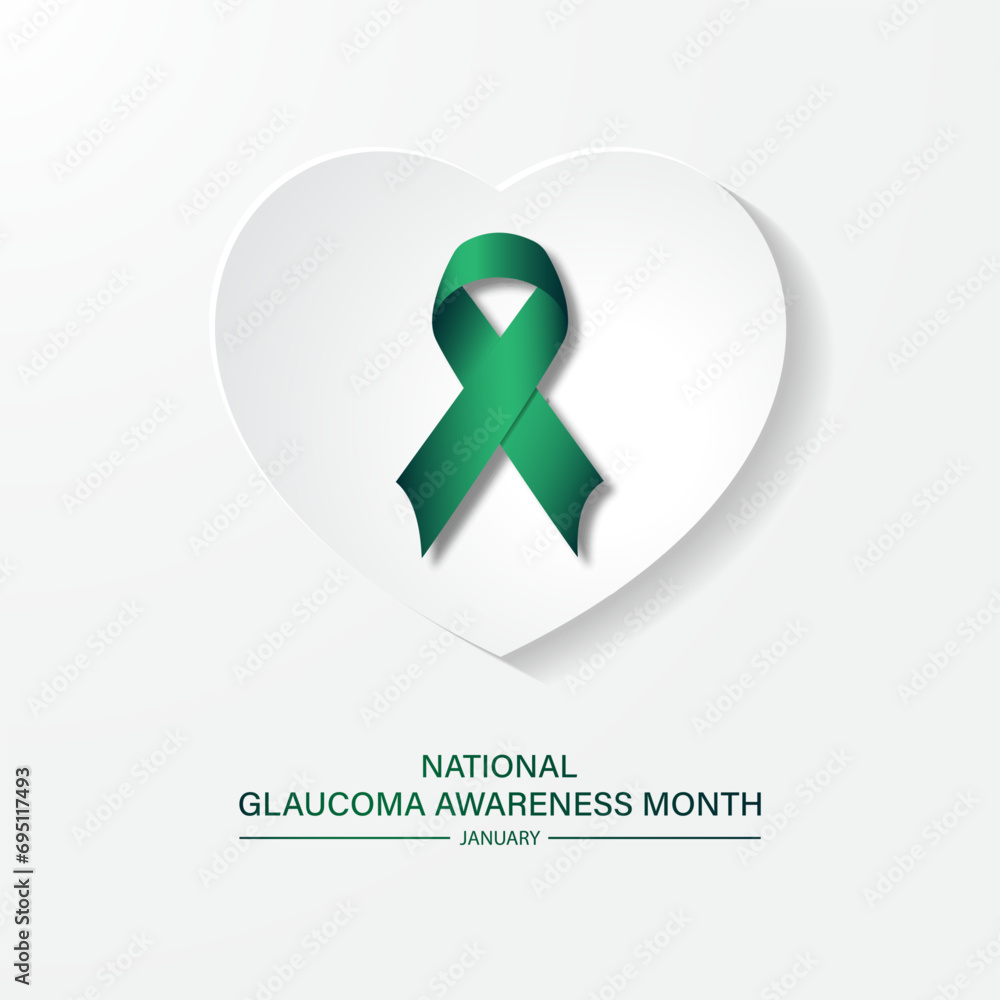National Glaucoma Awareness Month Background Vector Illustration National Glaucoma Awareness Month Background Vector Illustration