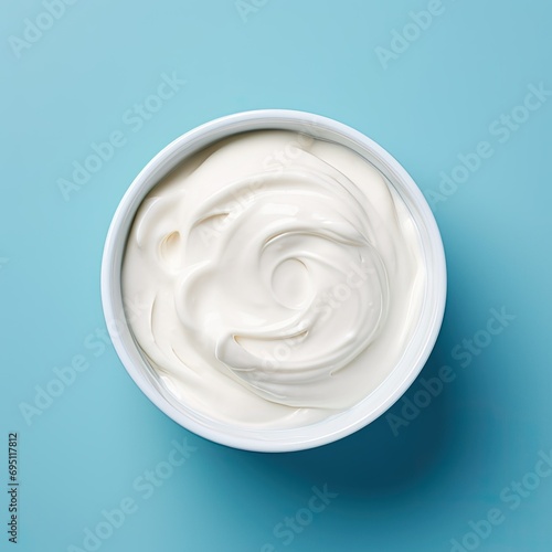 close up of a bowl of cream