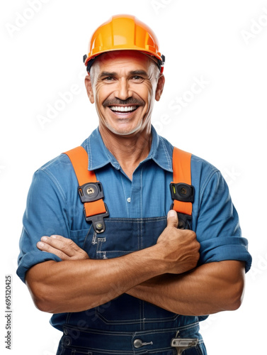 a experienced professional repairman technician transparent background