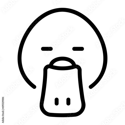 platypus line icon