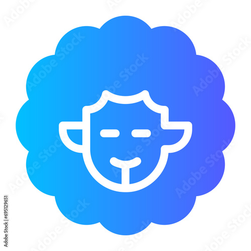sheep gradient icon