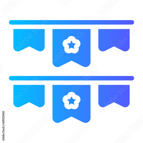 pennants gradient icon