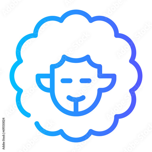 sheep gradient icon